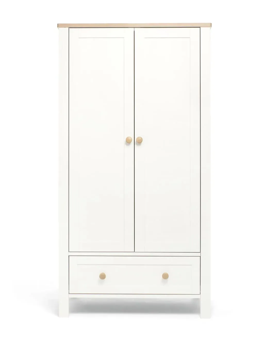 Wedmore 2-Door Wardrobe with Drawer - White Oak Mix product