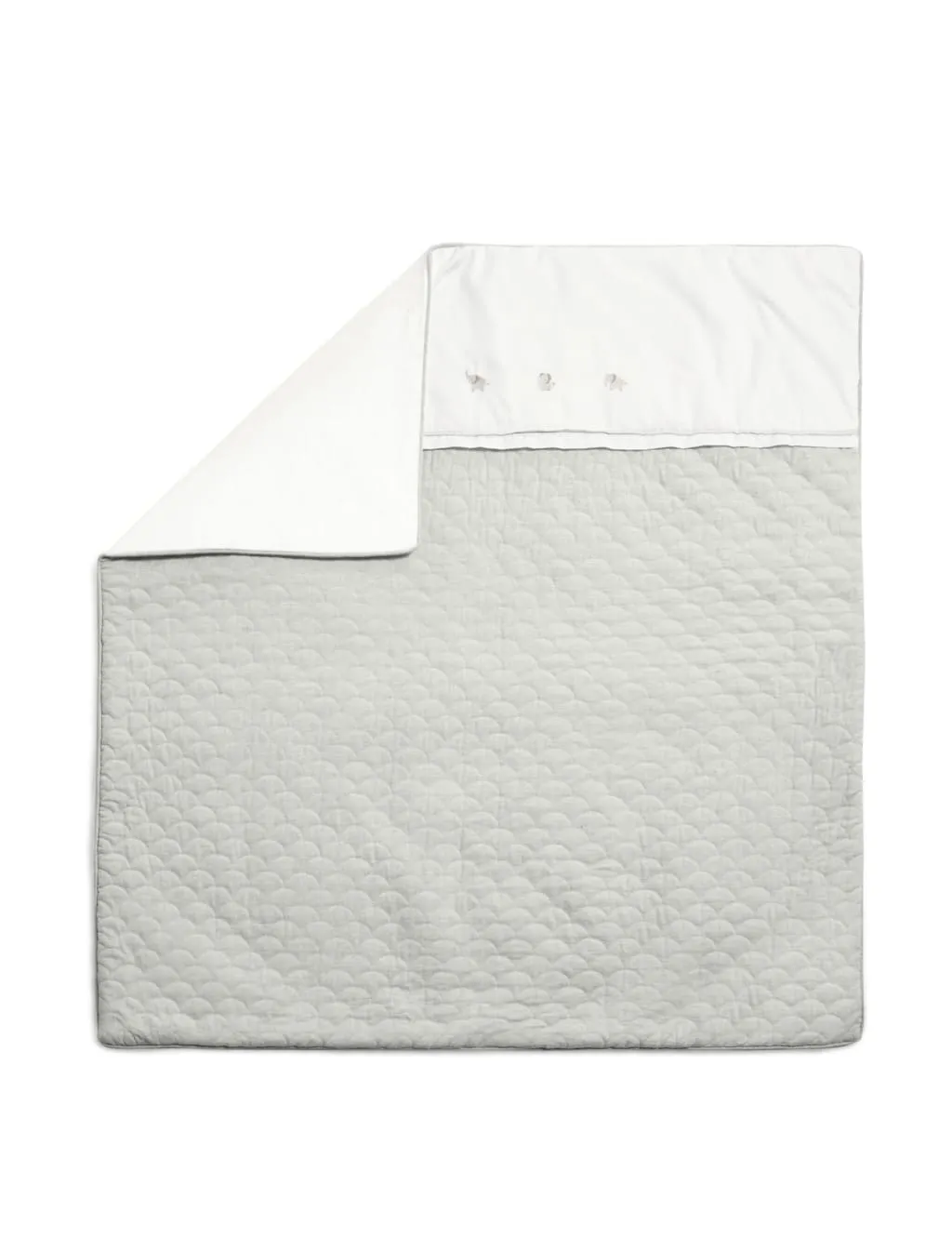 Welcome to the World Elephant 2.5 Tog Cotbed Quilt - Grey product