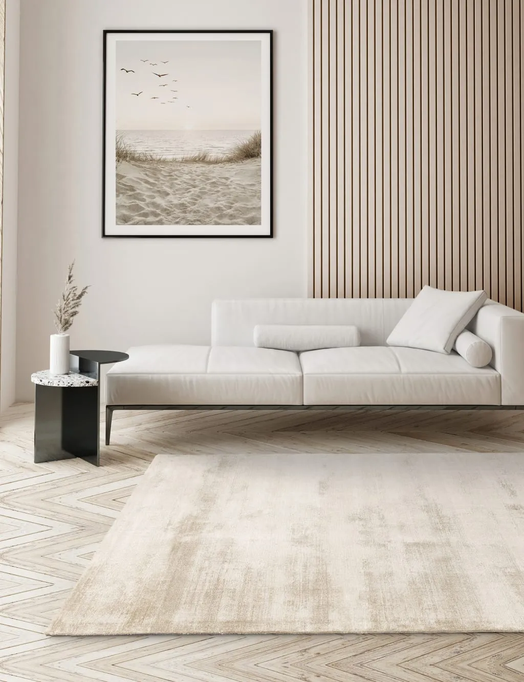 Aston Rectangle Rug - Sand product
