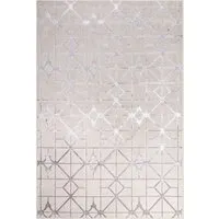 Aurora Lattice Rug - Silver, Acrylic alternate view