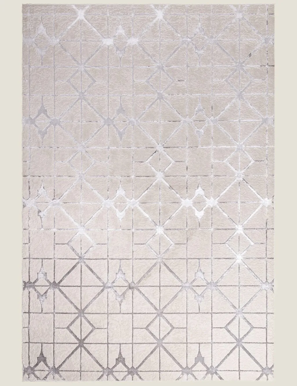 Aurora Lattice Rug - Silver, Acrylic product