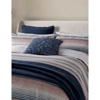 Stafford 2 Pack Pillowcases - Navy Mix, Cotton Modal alternate view