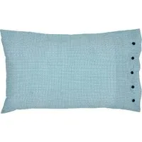 Mieko 2 Pack Pillowcases - Teal Mix, Pure Cotton alternate view
