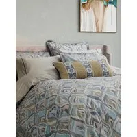 Rayanne 2 Pack Pillowcases - Teal Mix, Pure Cotton alternate view