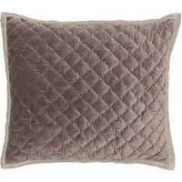Claudia Quilted Pillowcase - Dusky Rose, Cotton alternate view