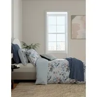 Pure Cotton Floral Bedding Set - Blue Mix alternate view