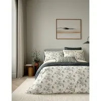 Pure Cotton Floral Bedding Set - Cream Mix alternate view
