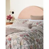 Marielle Square Pillowcase - Coral, Pure Cotton alternate view