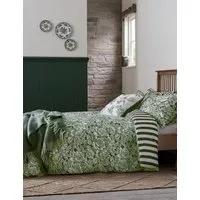 Hibiscus Bedding Set - Green, Cotton alternate view