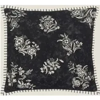 Regal Peacock Scatter Cushion - Charcoal Mix, Pure Cotton alternate view