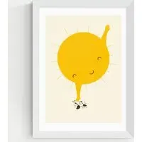 Belly Rub Framed Art - White alternate view