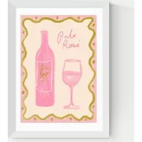 Emmy Lupin Studio Pale Rose Framed Art - White alternate view