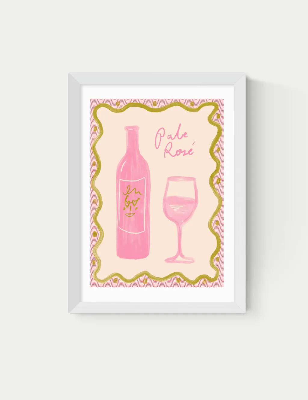 Emmy Lupin Studio Pale Rose Framed Art - White product