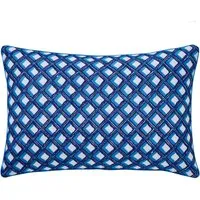 Amsee Geo Embroidered Bolster Cushion - Multi alternate view