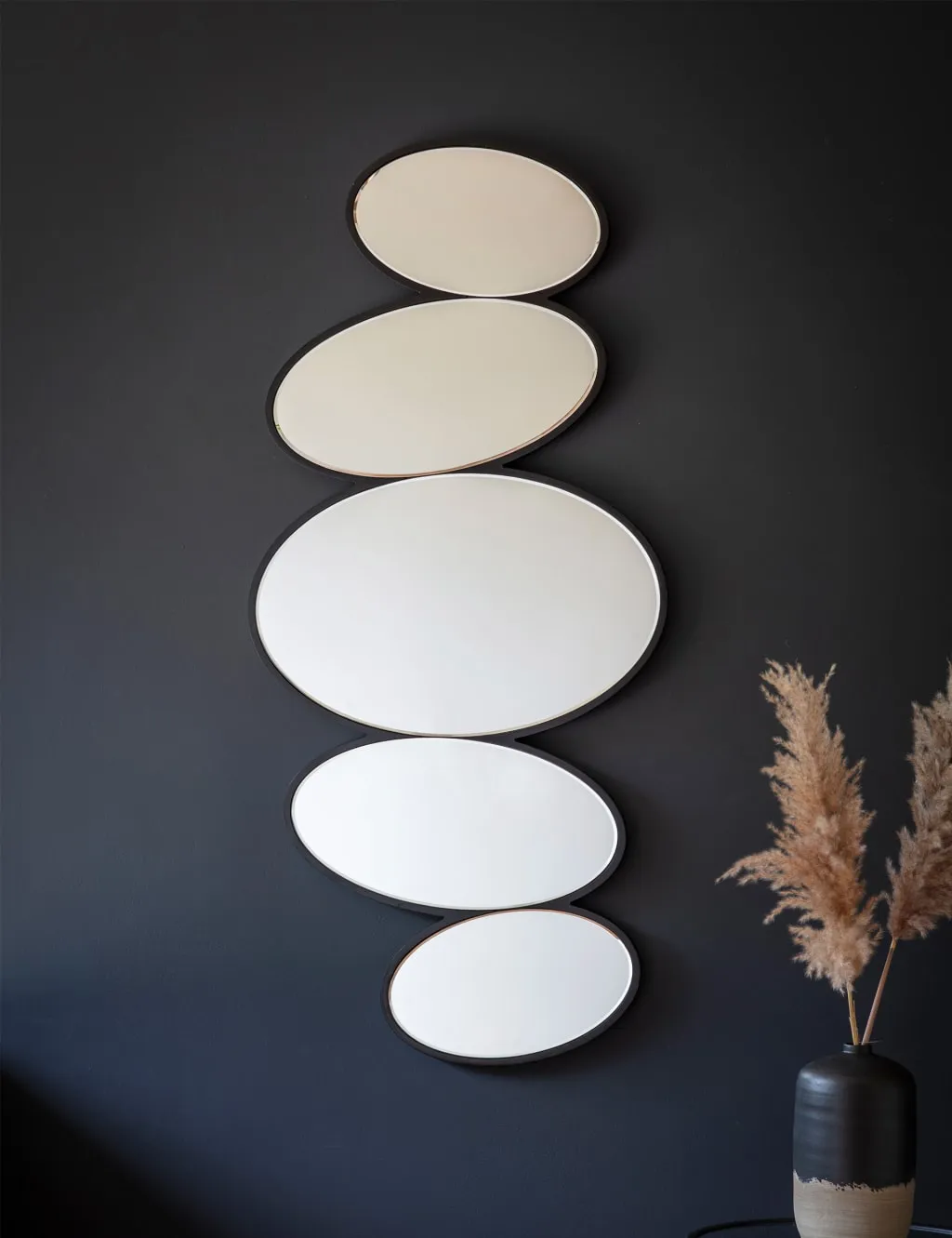 Anderson Pebble Stack Extra Large Wall Mirror - Black product