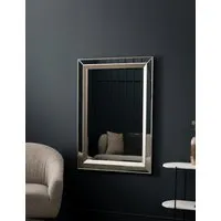 Madrid Extra Large Rectangular Wall Mirror - Silver alternate view