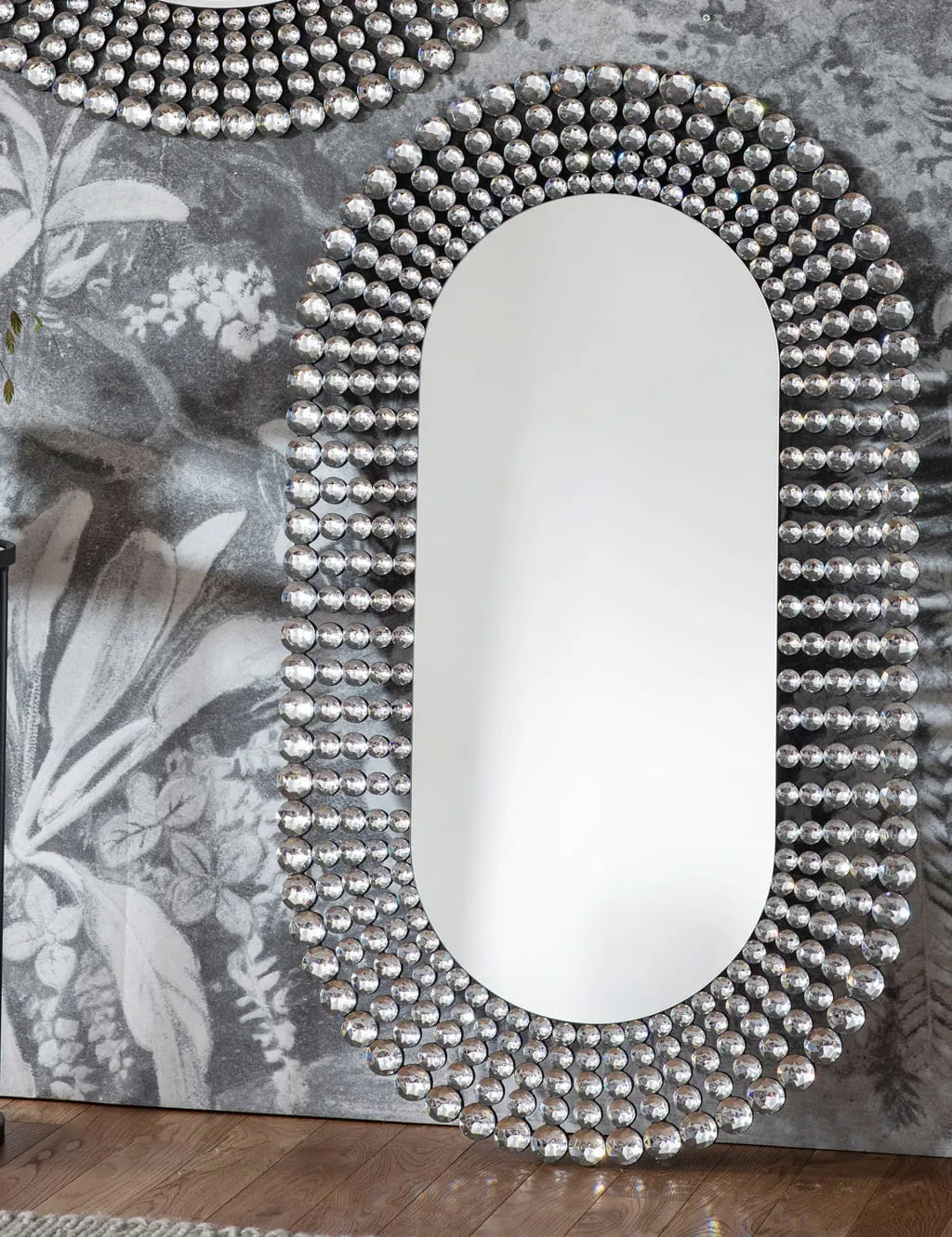 Sharrington Oval Hanging Wall Mirror - Silver product