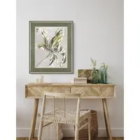 Tulip Bloom Floral Rectangle Framed Art - Green alternate view
