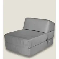 Single Chair Bed with Fold-Out Function - Grey alternate view