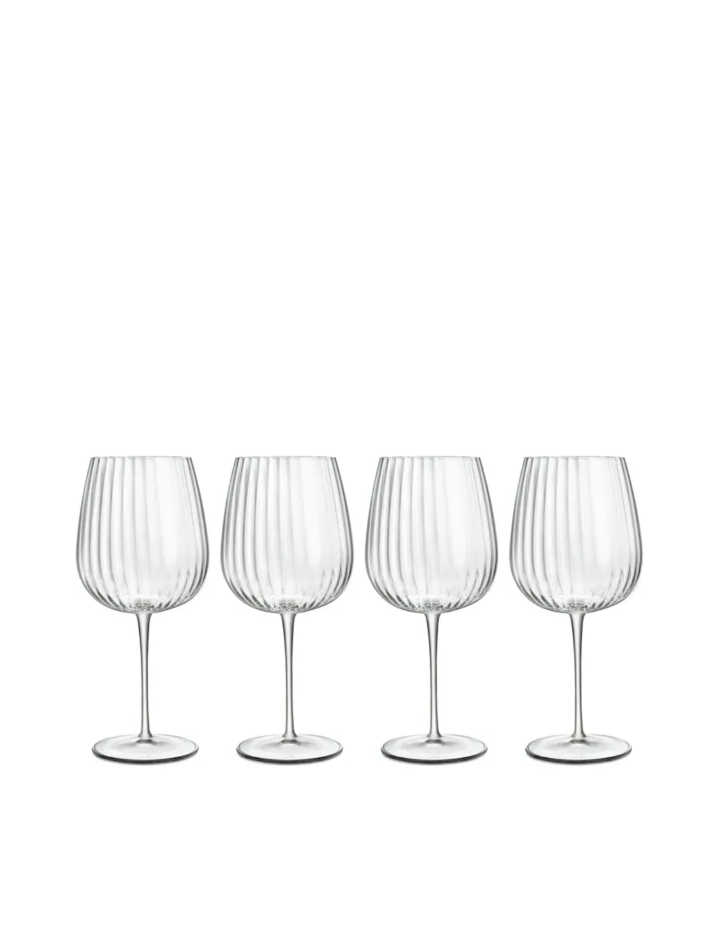 Optica Set of 4 Burgundy & Gin Glasses - Glass product