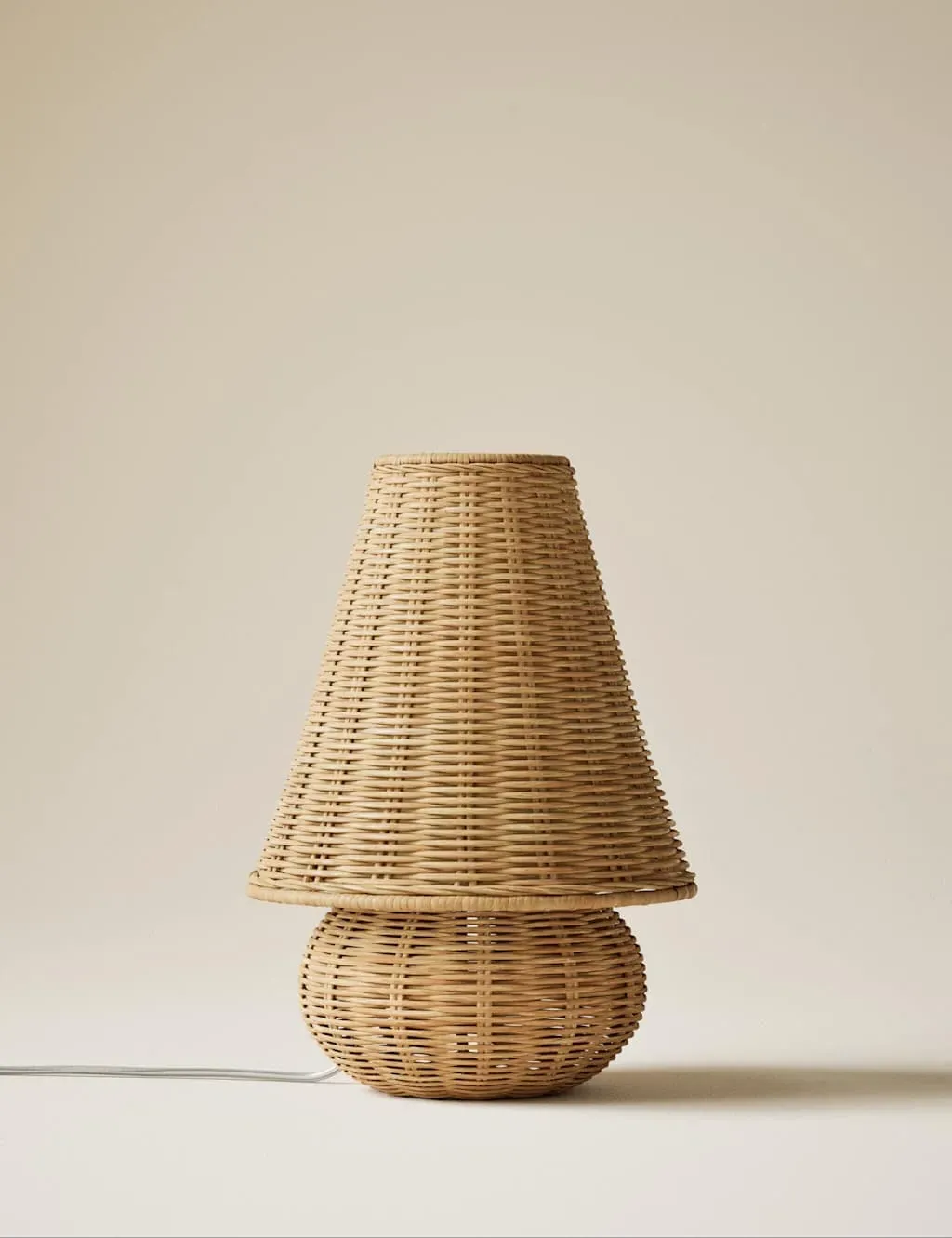 Amie Table Lamp - Brown, Rattan product