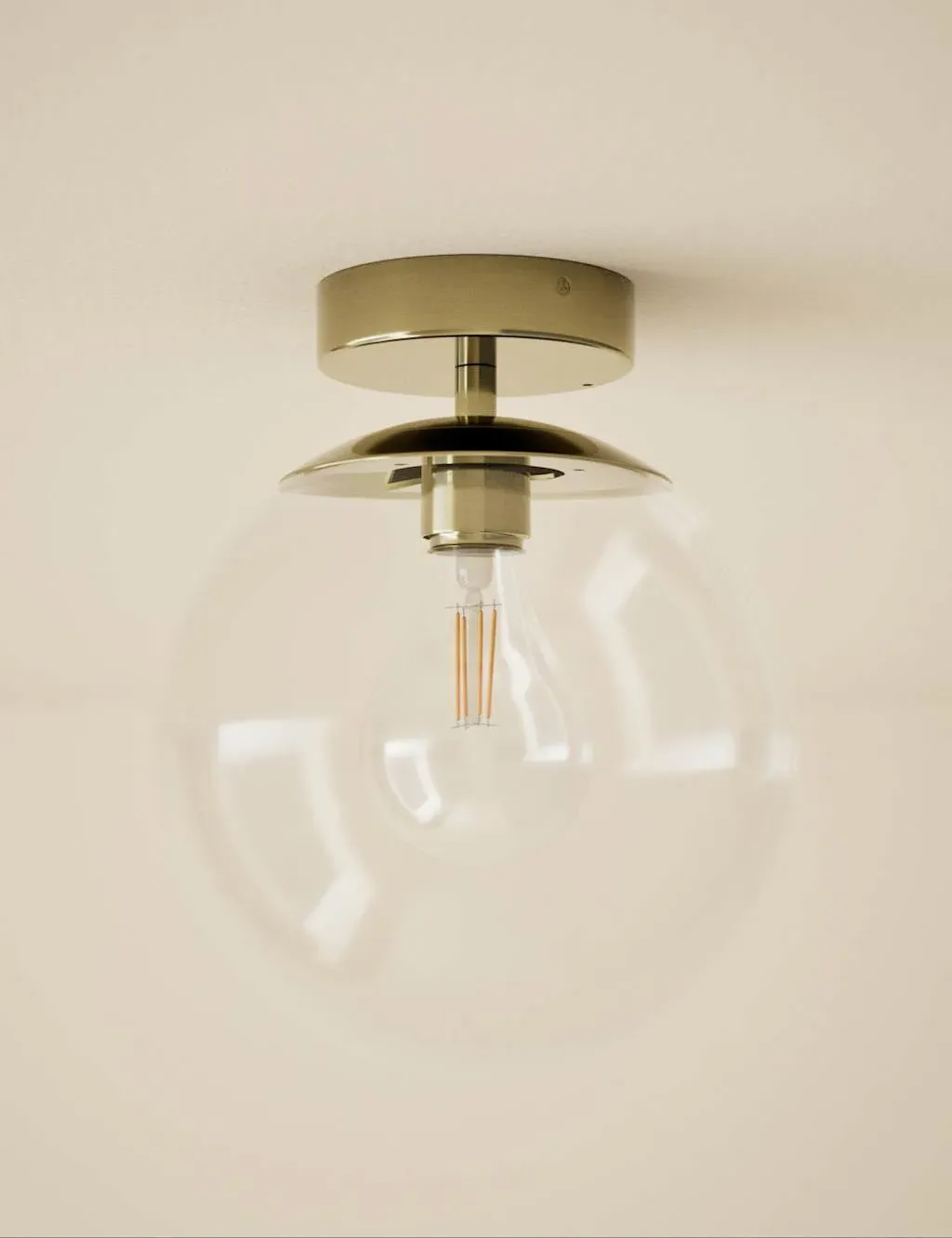 Aurora Flush Ceiling Light - Polished Brass product