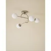 Parker Flush Ceiling Light - Silver alternate view