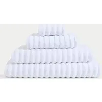 Bath Towel Ribbed - White, Cotton alternate view