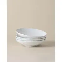 Set of 4 Maxim Coupe Pasta Bowls - White, Porcelain alternate view