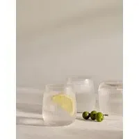 Maxim Optic Ribbed Set of 6 Tumblers - Clear alternate view