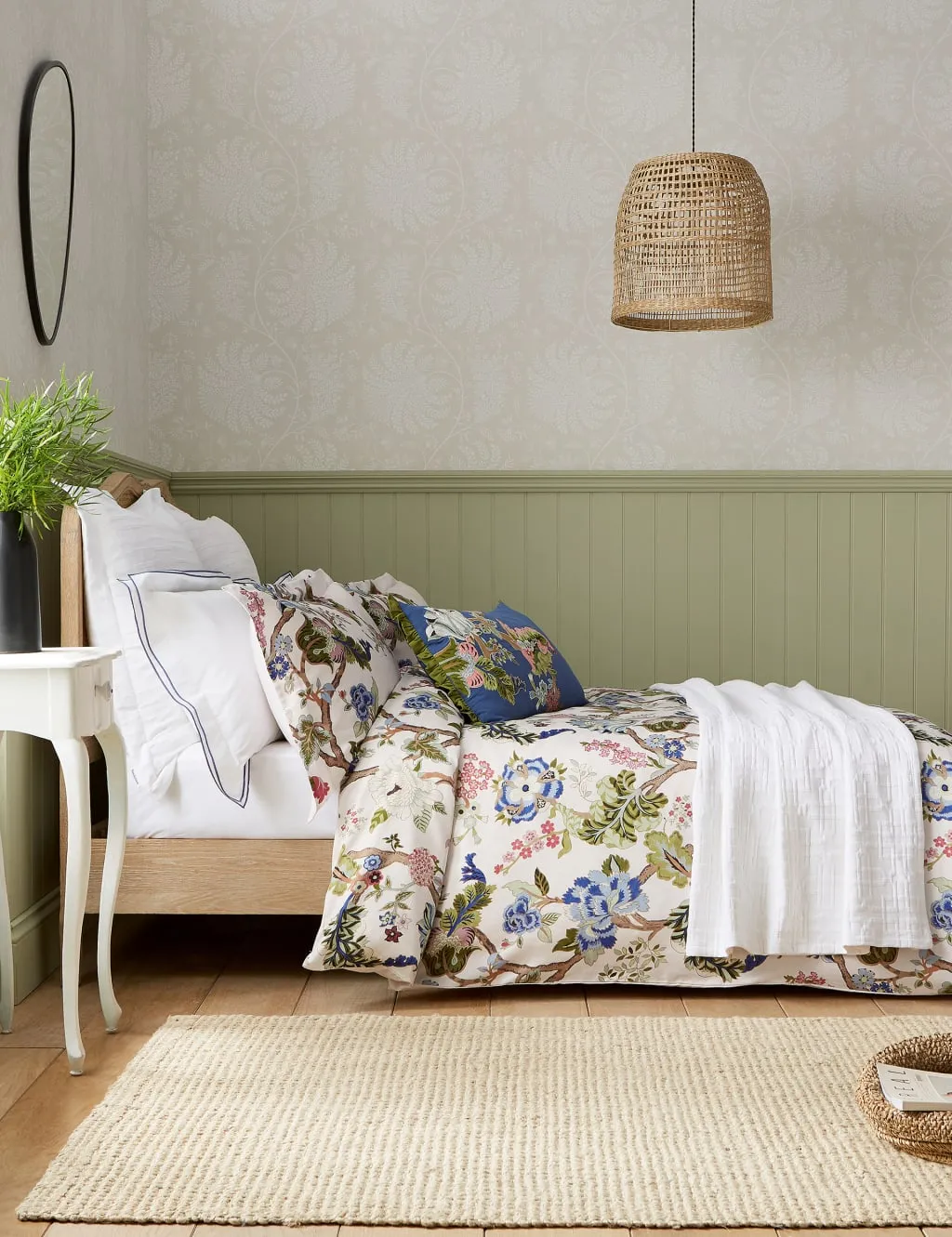 Fussang Tree Duvet Cover - Dark Blue, Cotton Sateen product