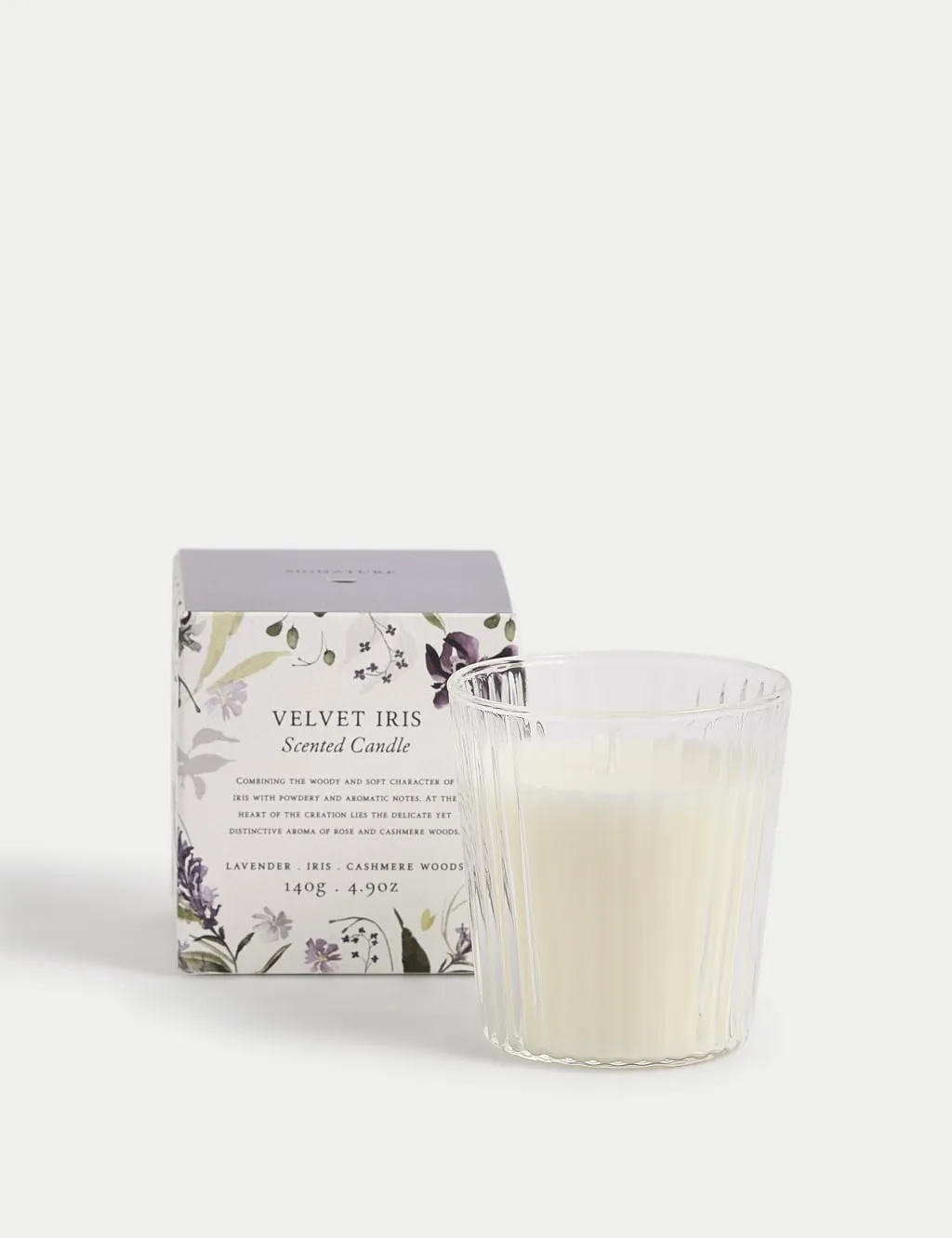Velvet Iris Scented Candle - Purple Mix, Glass product