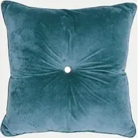 Ted Baker Velvet Embellished Cushion - Teal alternate view