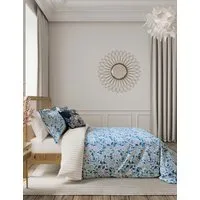 Ornamental Bloom Bedding Set - Indigo, Pure Cotton alternate view
