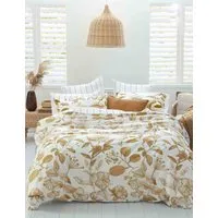 Botanical Ochre Bedding Set - White Mix, Cotton alternate view