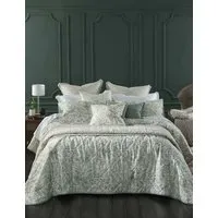 Cotton Linen Blend Whisper Quilted Bedding Set - Medium Grey Mix alternate view