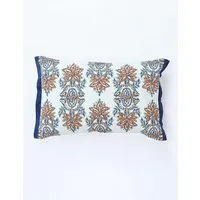 Eadi Bolster Cushion - Blue Mix, Cotton alternate view