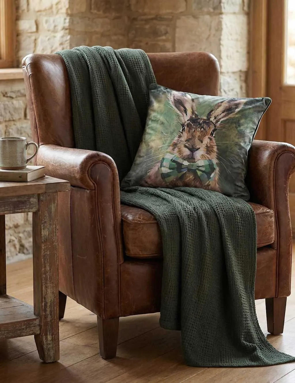Hare Tie Cushion - Multi product
