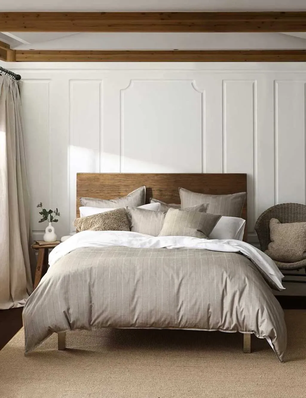 Hedge Bedding Set - Natural Mix, Cotton Sateen product