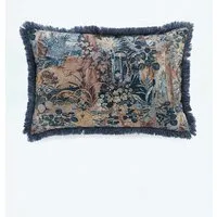Kashan Bolster Cushion - Blue Mix, Cotton alternate view