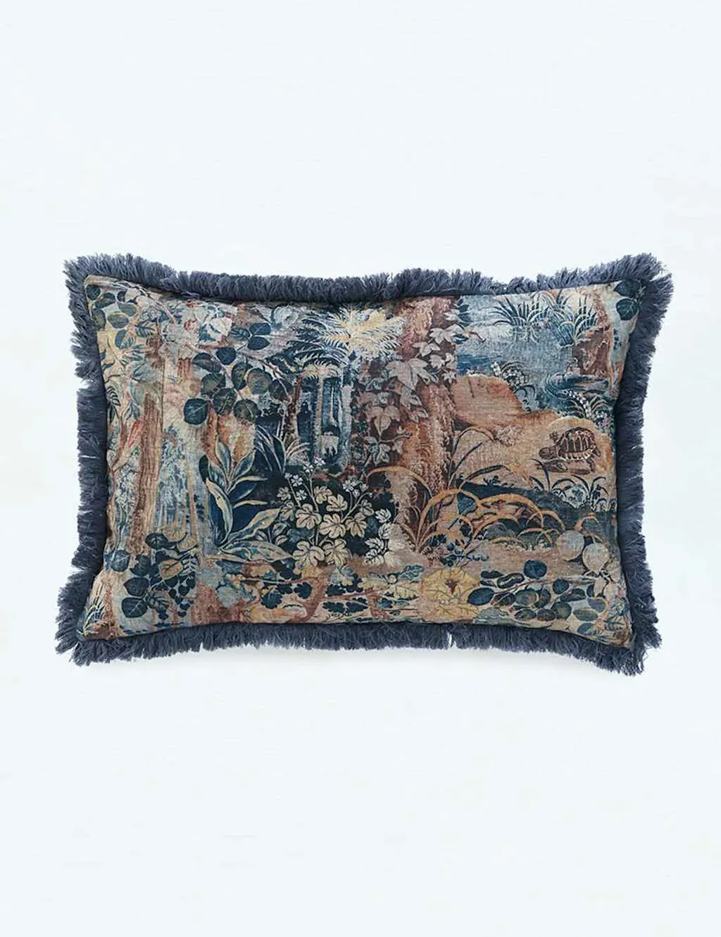Kashan Bolster Cushion - Blue Mix, Cotton product