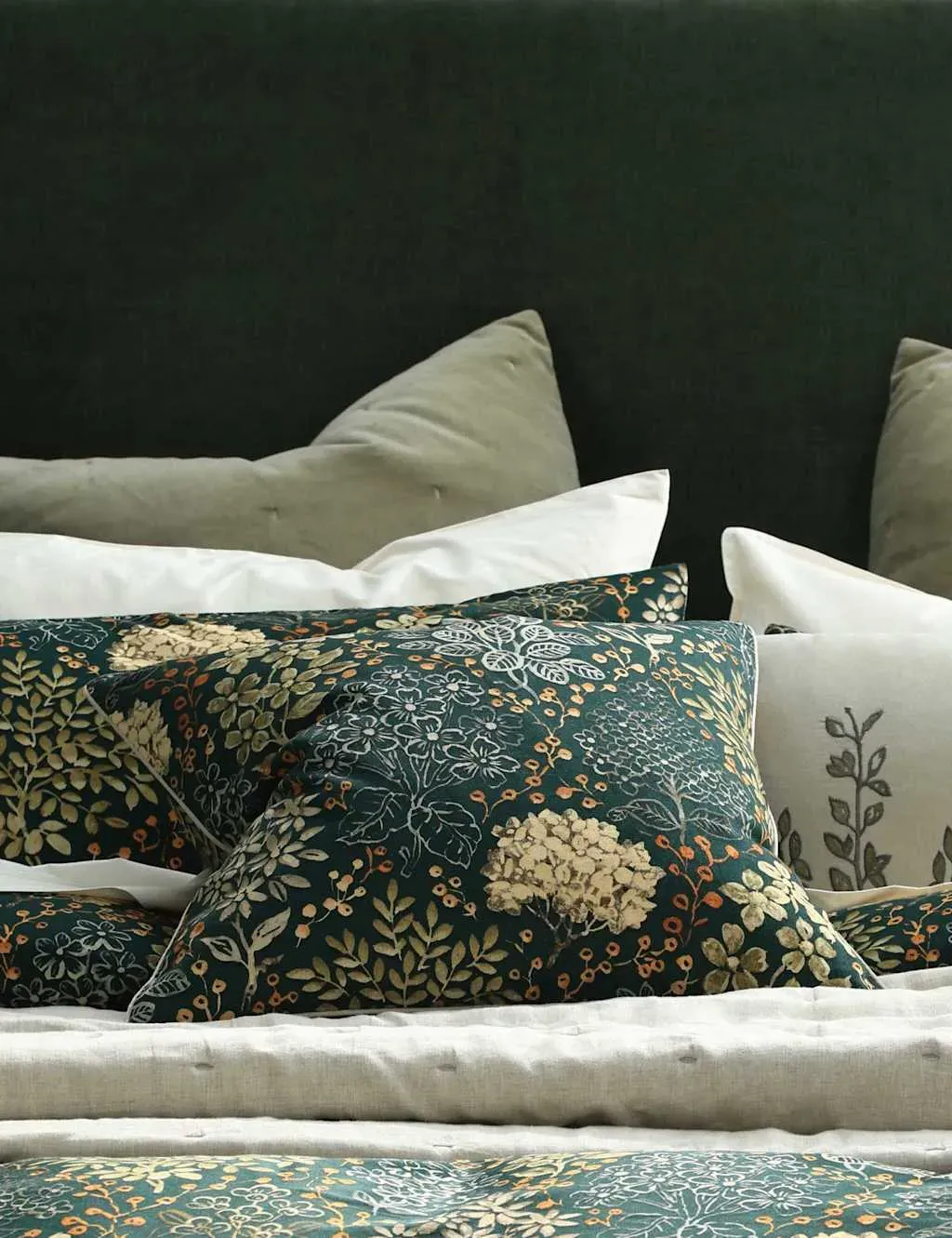 Limetta Pure Cotton Cushion - Green Mix product