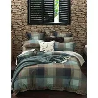 Lodge Reversible Bedding Set - Brown Mix, Pure Cotton alternate view