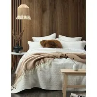 Loom Coverlet Set - Ivory, Cotton alternate view