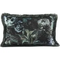 MM Linen Amada Bolster Cushion - Green Mix, Velvet alternate view