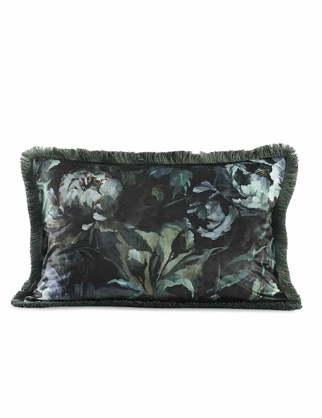 MM Linen Amada Bolster Cushion - Green Mix, Velvet product