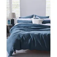 Ocean Pure Linen Bedding Set - Blue alternate view