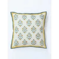 Olli Square Cushion - Yellow Mix, Cotton alternate view