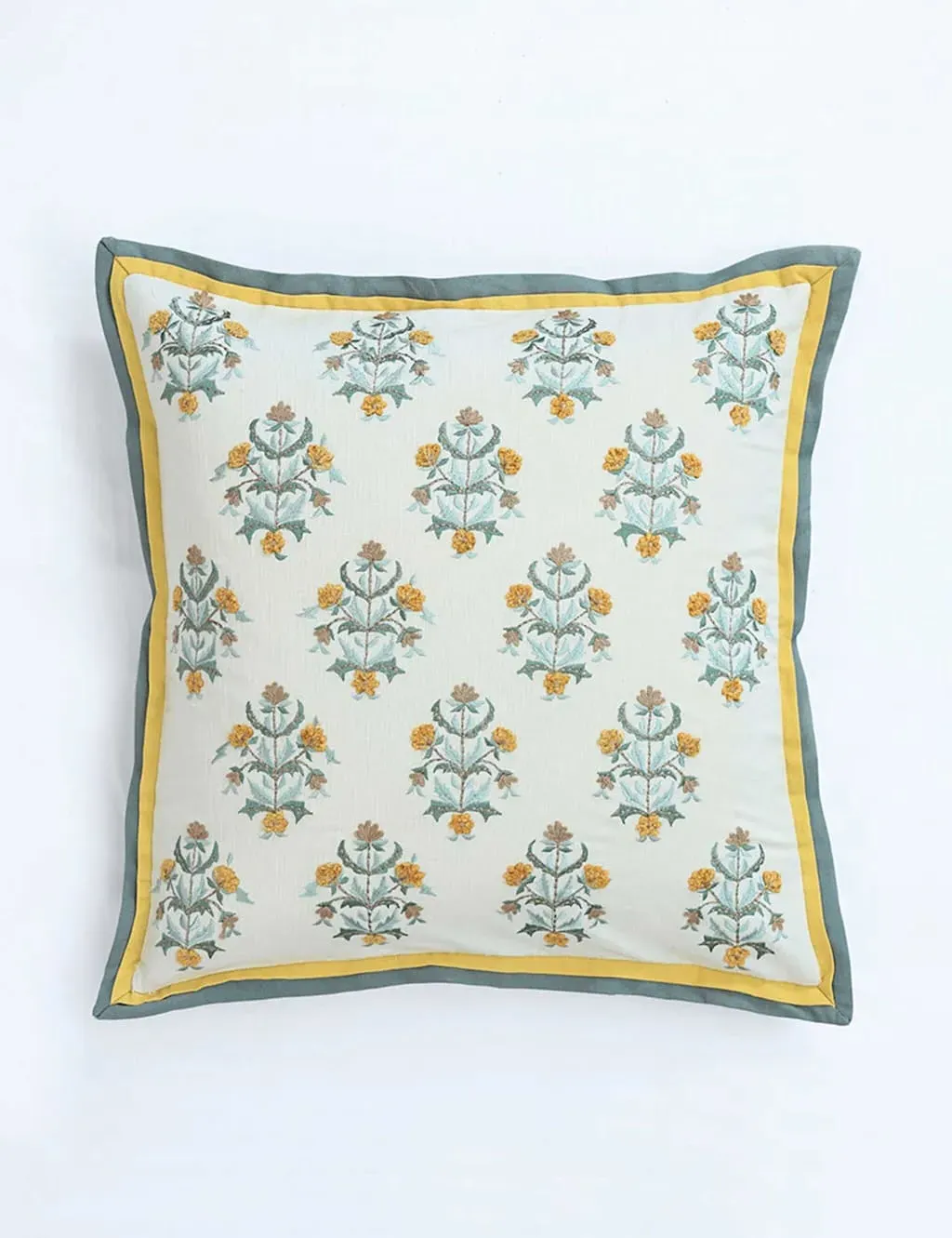 Olli Square Cushion - Yellow Mix, Cotton product