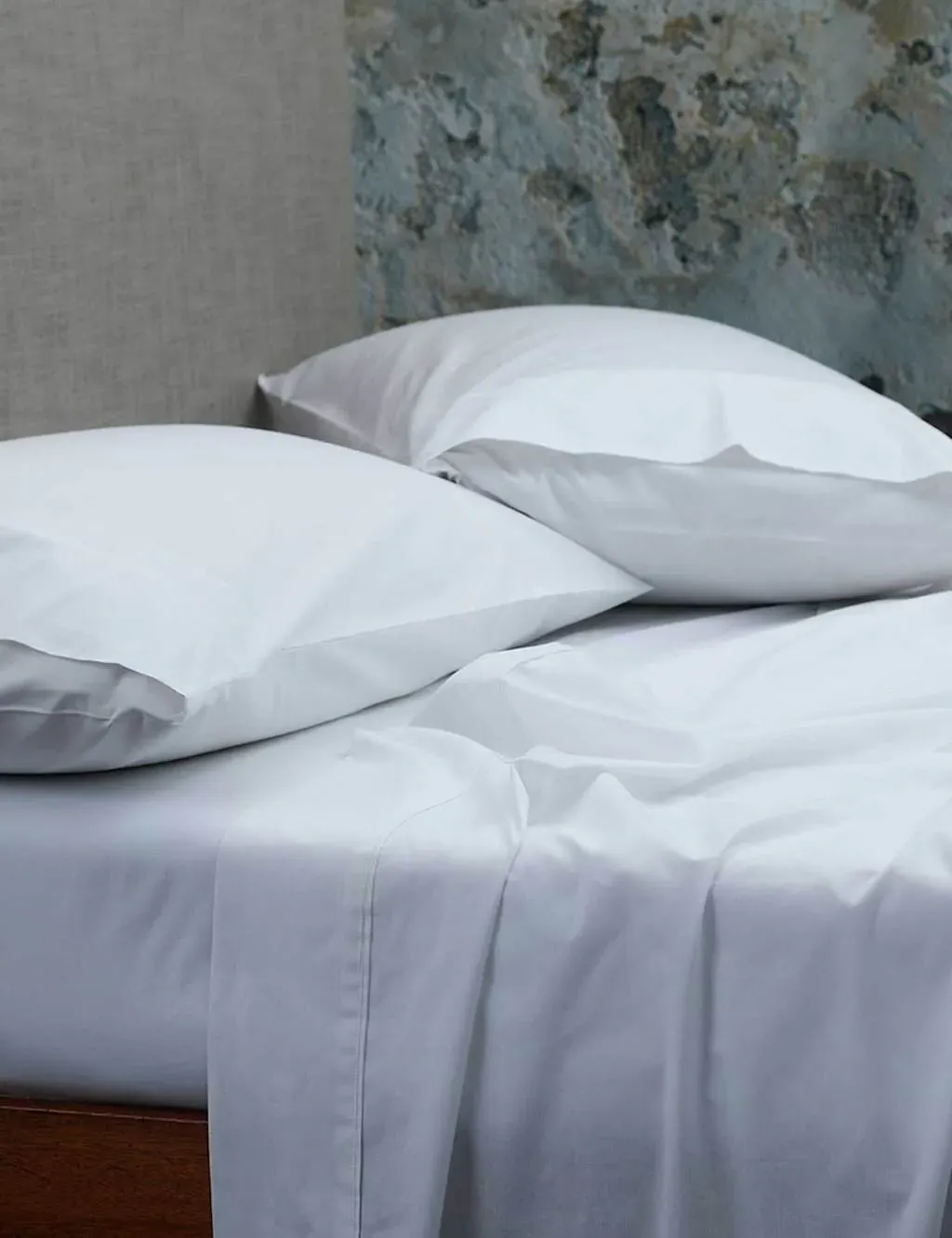 Pure Cotton 200 Thread Count Fitted Sheet & Pillowcase Set - White product